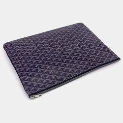 Pre Owned Goyard Multicolor Navy Blue Leather Senna GM Bag