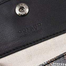 Pre Owned Goyard Black/Brown/White PVC and Leather Saint Louis GM Tote Bag