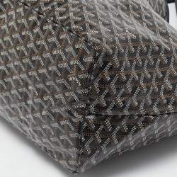 Goyard Black Goyardine Coated Canvas and Leather Saint Louis GM Tote