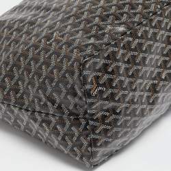 Goyard Black Goyardine Coated Canvas and Leather Saint Louis GM Tote