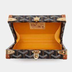 Goyard Black/Natural PVC Leather Minodiere Shoulder Bag