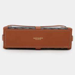 Goyard Black/Natural PVC Leather Minodiere Shoulder Bag