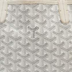 Goyard White Goyardine Coated Canvas Mini Reversible Anjou Tote