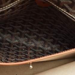 Pre Owned Goyard Brown Goyardine Coated Canvas Artois PM Tote