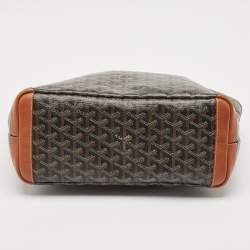 Pre Owned Goyard Brown Goyardine Coated Canvas Artois PM Tote