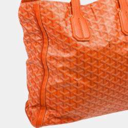 Goyard Orange PVC Sac Voltaire Tote Bag