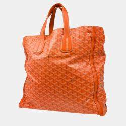 Goyard Orange PVC Sac Voltaire Tote Bag