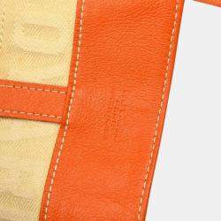 Goyard Orange PVC Sac Voltaire Tote Bag