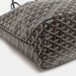 Pre Owned Goyard Brown Goyardine Coated Canvas St. Louis PM Tote