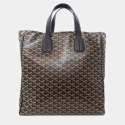 Goyard Brown Coated Canvas Voltaire Tote Bag