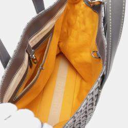 Goyard Grey Canvas and Leather Sac Voltaire Tote Bag