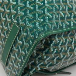 Goyard Green Goyardine Coated Canvas Saint Leger Backpack