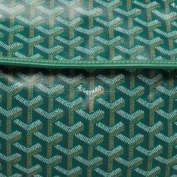 Goyard Green Goyardine Coated Canvas Saint Leger Backpack
