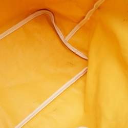 Pre Owned Goyard White/Yellow Goyardine Coated Canvas Saint Louis PM Tote
