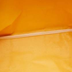 Pre Owned Goyard White/Yellow Goyardine Coated Canvas Saint Louis PM Tote