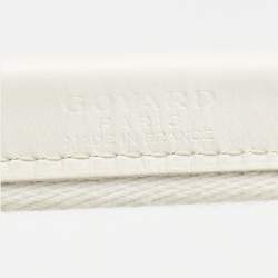 Goyard White Goyardine Coated Canvas and Mesh Voltigeur Pet Carrier Bag