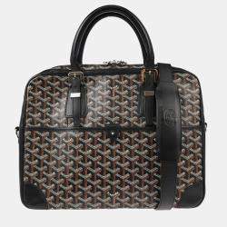 Goyard Black Ambassade Goyardine PM Briefcase