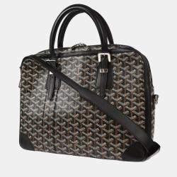Goyard Black Ambassade Goyardine PM Briefcase