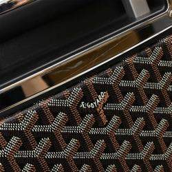 Goyard Brown Canvas GM Satolas Rolling Luggage Bag