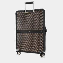 Goyard Brown Canvas GM Satolas Rolling Luggage Bag
