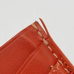 Goyard Orange Goyardine Coated Canvas and Leather Saint Sulpice Card Holder