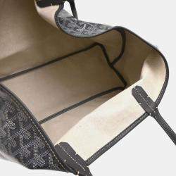Goyard Gray PVC, Leather Saint Louis PM Tote Bag