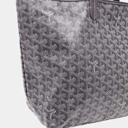 Goyard Gray PVC, Leather Saint Louis PM Tote Bag