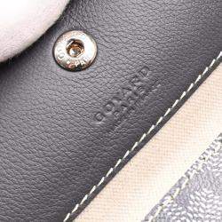 Goyard Gray PVC, Leather Saint Louis PM Tote Bag