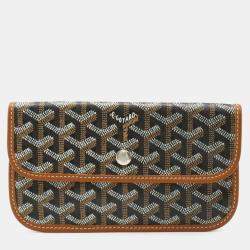 Goyard Black, Brown, White PVC and Leather Hardy PM Tote Bag