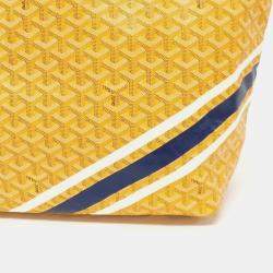 Goyard Yellow Canvas Saint Louis GM Tote Bag