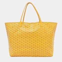Goyard Yellow Canvas Saint Louis GM Tote Bag
