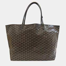 Goyard Black Coated Canvas Saint Louis GM Tote Bag