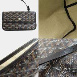 Goyard Black Coated Canvas Saint Louis GM Tote Bag
