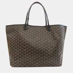 Goyard Black Coated Canvas Saint Louis GM Tote Bag
