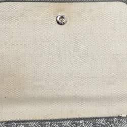 Pre Owned Goyard Grey Coated Canvas Plumet Pouch