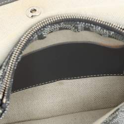 Pre Owned Goyard Grey Coated Canvas Plumet Pouch