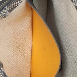Pre Owned Goyard Grey Coated Canvas Plumet Pouch