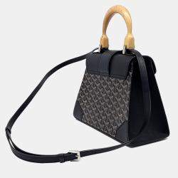 Goyard Black Canvas and Leather Saigon PM bag