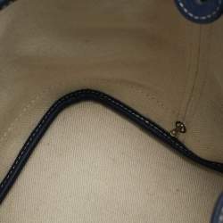 Goyard Navy Blue Goyardine Coated Canvas and Leather Petit Flot Bucket Bag