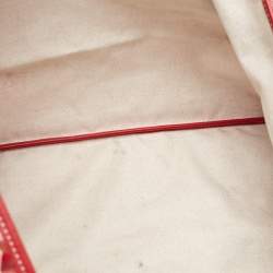 Pre Owned Goyard Red Goyardine Coated Canvas and Leather Saint Louis GM Tote