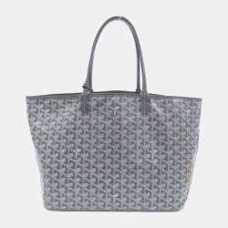 Goyard Grey Goyardine Saint Louis PM Ama Louis Tote Bag