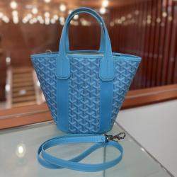 Goyard Lagoon Blue Saint Louis PM Beach Tote Bag