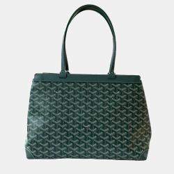 Goyard Green Goyardine Canvas Bellechasse PM Tote Bag 