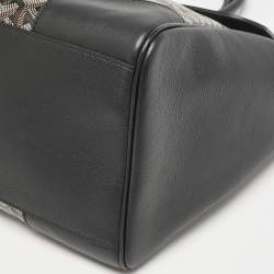 Goyard Black Goyardine Coated Canvas and Leather Saigon Tote