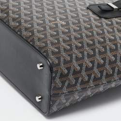 مملوكة مسبقًا Goyard Black Goyardine Coated Canvas and Leather Marie Galante MM Bag