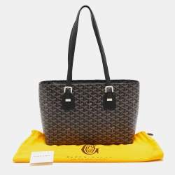 مملوكة مسبقًا Goyard Black Goyardine Coated Canvas and Leather Marie Galante MM Bag
