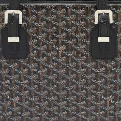 مملوكة مسبقًا Goyard Black Goyardine Coated Canvas and Leather Marie Galante MM Bag