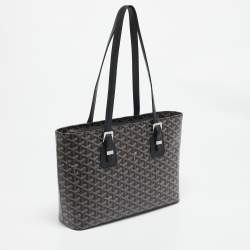 مملوكة مسبقًا Goyard Black Goyardine Coated Canvas and Leather Marie Galante MM Bag