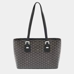 مملوكة مسبقًا Goyard Black Goyardine Coated Canvas and Leather Marie Galante MM Bag