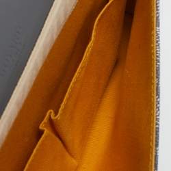 Pre Owned Goyard Grey Goyardine Coated Canvas Monte Carlo Bois Clutch